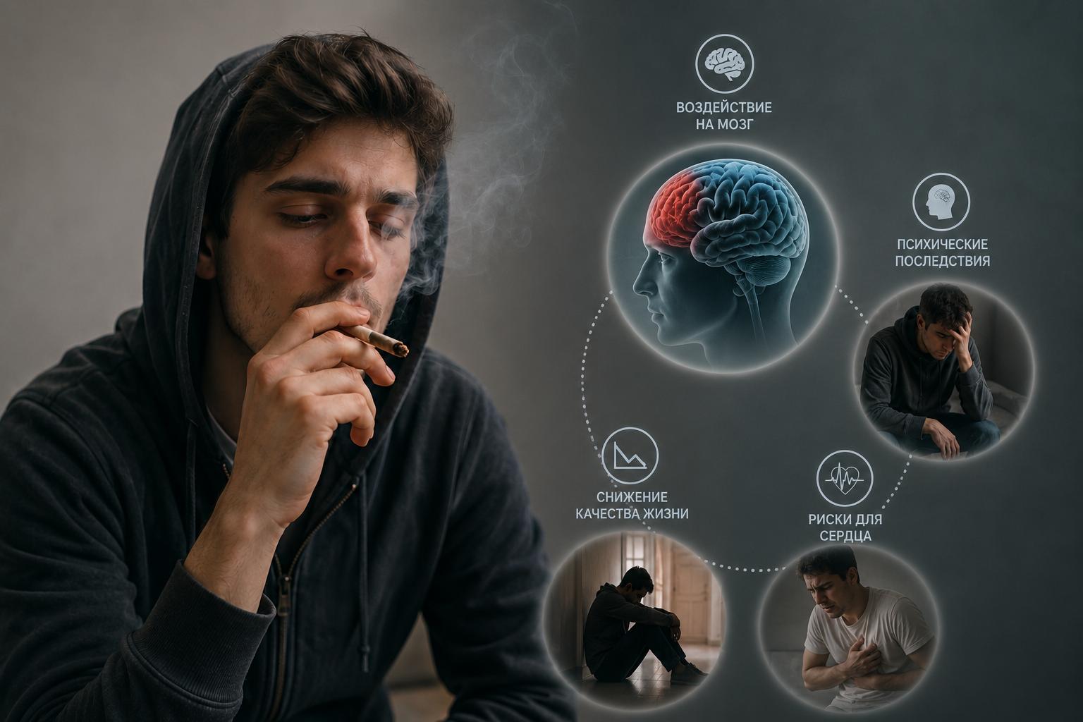 Инфографика: последствия употребления гашиша для организма